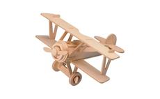 Woodcraft Dřevěné 3D puzzle dvouplošník 