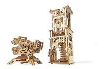 Ugears 3D dřevěné mechanické puzzle Věž Archballista 