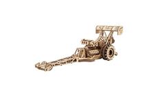 Ugears 3D dřevěné mechanické puzzle Závodní auto (dragster) 